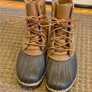 LLBean Duck Boots Size 8